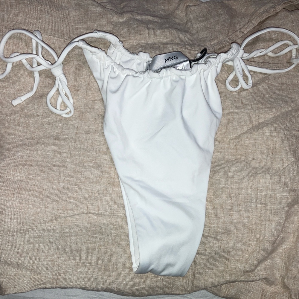 Mango white Bikini Bottom